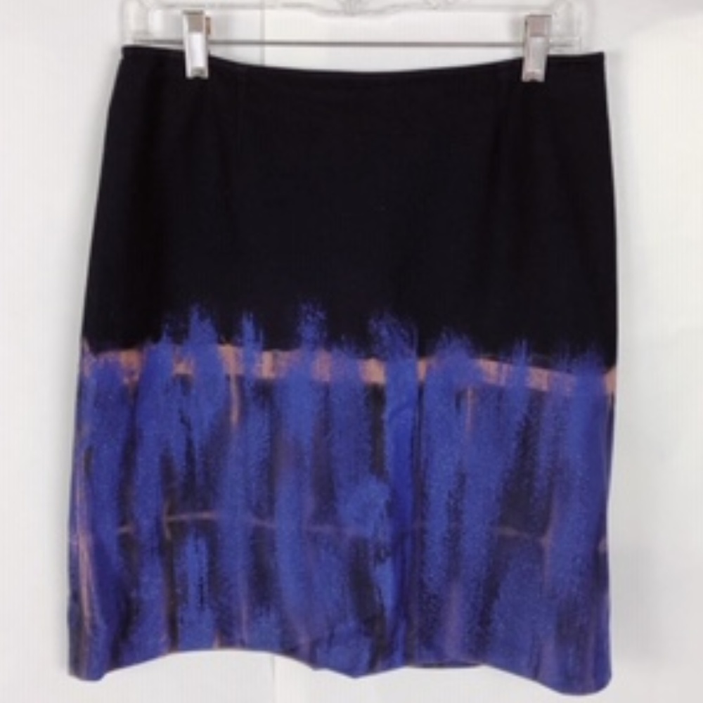 KENZO JEANS BLACK WATERFALL GLITTER MINI SKIRT